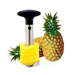 Rostfritt stål peeler ananas frukter grönsak kök tillbehör verktyg corer spiralizer cutter skicer paring kniv