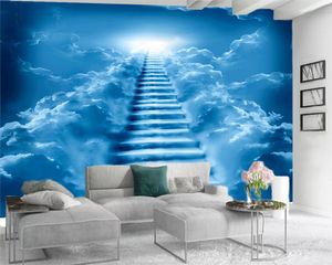 3d Modern Wallpaper Custom 3D Photo Wallpaper Heaven's Ladder Indoor TV Background Wall Decoration Mural Wallpaper