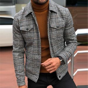 Mens Designer Vintage Jackets Checkered Print Fashion Streetwear Casual Hip Hop Stylist Jacket Cardigan Buttons Mens Clothing Size