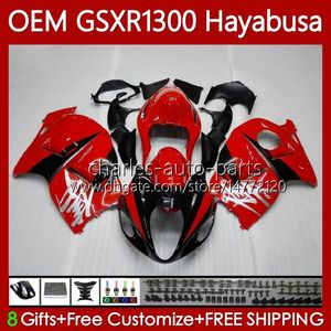 Iniezione corpo rosso di fabbrica per SUZUKI GSXR 1300 CC Hayabusa GSXR1300 08 2008 2009 2010 2011 2012 2013 77No.159 1300CC GSXR-1300 14 15 16 17 18 19 GSX R1300 08-19 Carenatura