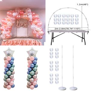 Table Balloon Arch Set Balloon Column Stand for Wedding Birthday Graduation Party Balloons Accessories Baby Shower Decorations C0125