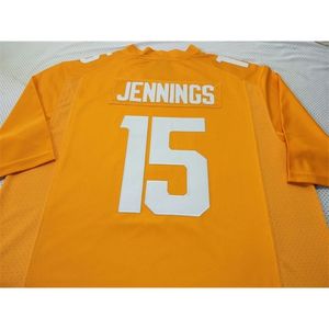 3740 # 15 Jauan Jennings Tennessee Voluntários Alumni College Jersey S-4xlor Personalizado Qualquer nome ou Número Jersey