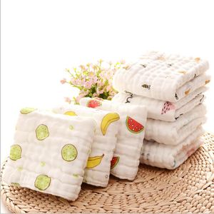 Muslin Baby Towels Newborn Gauze Nurse Turban Baby 6 Layer Cotton Handkerchief Infant Soft Bath Towel Wrap Washcloth Towels LSK1930