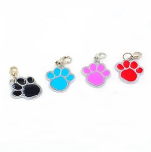 2022 Nowy Pies Paw Paw Stop Pet Dog Identyfikator Tagi Naszyjnik Ozdoby Keychain