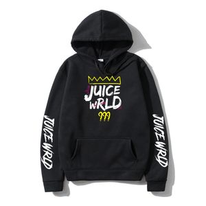 Suco Wrld Hoodies Homens Mulheres Mulheres Moletons Inverno Hooded Harajuku Hip Hop Casual Capuz de Alta Qualidade Fleece Pullovers X1022