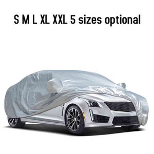 Full Car Cover Indoor Outdoor Sunscreen Heat Ochrona przeciwsłoneczna Dustoodporna Anti-UV Odporna na zarysowania Ochraniacz samochodowy Nie Wodoodporny W220322