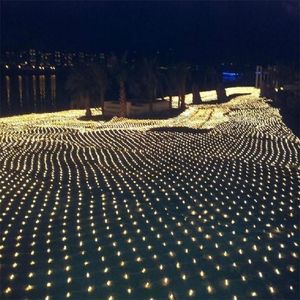 2M * 3M LED-Netzlichter 220V Hochzeitsdekoration Weihnachtsfee-Schnur-Licht im Freien Feiertags-Festival-Multi-im Freiengarten-Lampe Y200903