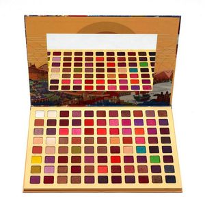 GLAZZI 88 colors eyeshadow palette easy to wear matte shimmer glitter colorful pigmented eye shadow cosmetics XWKD