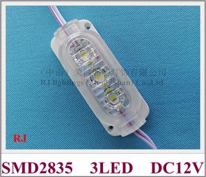 Светодиодный модуль света DC12V / DC24V 0.6W 80lm SMD2835 3ED 65мм * 25мм водонепроницаемый IP65 Truck свет Длинные автомобиля Предупреждение Контур света