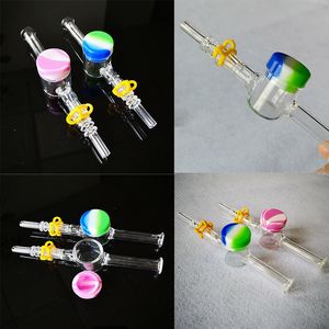 Silikon Nector Toplayıcı Setleri Keck Klip Mini El Sigara Borular 10, aa 14mm Erkek Ortak Kuvars Nail İpucu Dab Araçları Wax Konteyner