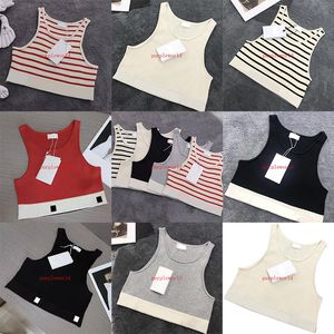 Coletes elásticos de verão para tanques femininos Moda Letter Camis Colete Tops Estampados Marca Camis Ao Ar Livre Respirável Toque Suave Meninas Roupas Esportivas