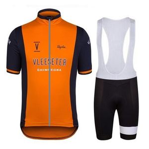 Sommar cykling jersey bib shorts män kostym rapha lag mountainbike kläder andningsbar kort ärm mtb cykel outfits sport uniform y22012403