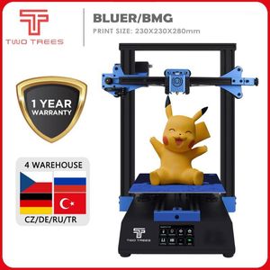 Принтеры 3D-принтер печатный Bluer i3 Self-сбор TMC2208 A4988 Impresora Immprimante Drucker Well Power Power Bmg PLA 8 Extruder1