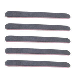 5pcs High Quality Double Sided Sanding Nail File Black Nail Art Styling Tools Salon Manicure Tool Set Pedicure