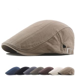 New Cotton Breathable Adjustable Beret Caps Thin Classic Retro Outdoor Sunscreen Comfortable Sun Cap Boina Men Caps