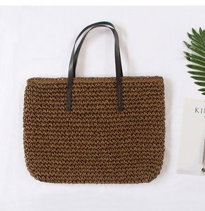 Straw woven bag new beach bags shoulder womens Bag Japan and South Korea simple leisure vacation travel