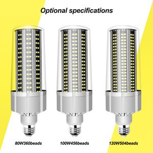 Rabatt Super Bright LED E27 Cornlampa 80W-200W LED-lampa 110V 220V Smart IC E39 E40 Stor kraft för utomhus lekplats Lagerbelysning