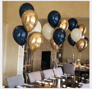 Inch black blue latex balloon starry night Party Decoration balloons Hot style It's a very eye-catching color Retro beauty