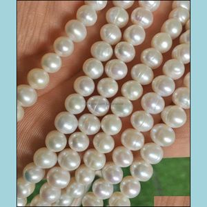 Freshwater Pearls Loose Beads toptan satış-2 adet mm Doğal Beyaz Tatlısu Inci Gevşek Boncuk Takı Yapımı Için Bırak Teslimat Taş XQFYE