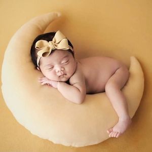 Bebê chapéu posando feijão lua travesseiro estrelas definir recém-nascido fotografia adereços bebês foto tiro acessórios 201208