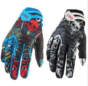 F guanti testa fantasma guanti da corsa per moto da fondo guanti da bicicletta equipaggiamento protettivo sportivo