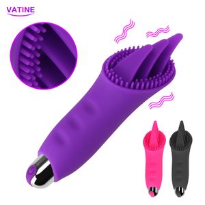 Mini fort langue lécher vibrateurs pour femmes femme vagin Anal Clitoris stimulateur Massage sexy jouets adultes produits boutique érotique