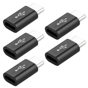 5PCS Exquisite Small Compact USB-C Type-C Adapter USB 3.1 Generic Data Charging Adapter Mobile Phone Accessories Fast Chargering