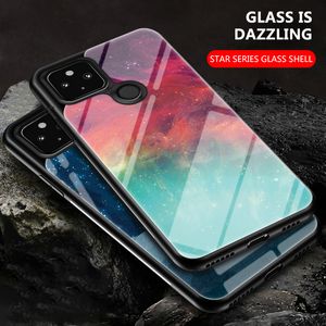 Wholesale pixel 4 case thin resale online - Slim Fit Thin Starry Sky Tempered Glass Phone Cases For Google Pixel XL A A XL X L Pro