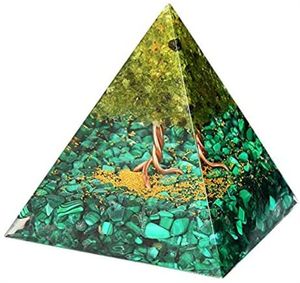 Albero della vita Piramidi di orgonite Piramidi di cristallo per energia positiva Piramidi di cristallo Piramide di cristallo / Piramide di meditazione / Piramide di chakra e generatore di energia