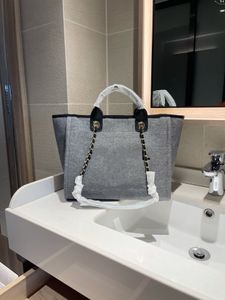 2021 new women's fashion canvas beach bag shopping bag simple leisure luxury handbag size 35*10*30cm