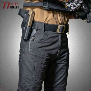 IX8 Wodoodporne spodnie taktyczne Mężczyźni Miasto Wojskowe spodnie odporne na zużycie Męskie Outdoor Multi-Pocket Army Joggers Męskie Spodnie Cargo H1223