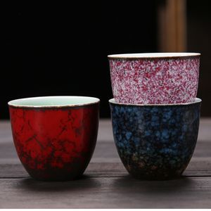 Kiln Change Tea Cup Teaware Ceramic Porcelain Teacup Set Master Cup Tea Set Bowl Teacup Accessories Home Decor