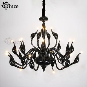 Chandeliers Classic Swan 18 LED Lamps Living Room Light Modern El Chandelier Lighting G4 Bulbs AC110 220V 5color Pendant