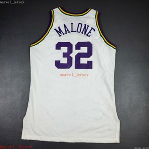 Custom Stitched Karl Malone Champion 95 96 Jersey XS-6XL Mens Throwbacks Basketballtröjor Billiga Män Kvinnor Ungdom