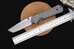 Chris Reeve Sebenza 21 Tactical Folding Kniv TANTO D2 Titanum Handtag Utdoor Självförsvar Jaktfickkniv Utility EDC BM42 UT85 BM535