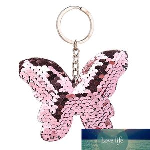 Lindo chaveiro glitter lantejoulas chave borboleta presente para mulheres menina llaveros mujer saco de carro acessórios chaveiro