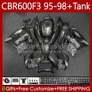 Nadwozi dla Honda + Tank 600FS CBR600F3 600CC 1995-1998 Body 64No.248 CBR 600 CBR600 F3 FS CC 600F3 95 96 97 98 Glosa Gray CBR600FS CBR-600 1995 1996 1997 1998 Owalnia