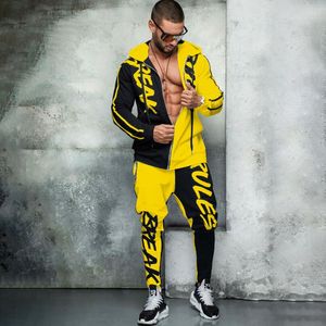 남자의 tracksuits 남자 지퍼 카디 건 후드 트랙 슈트 세트 2021 캐주얼 스포츠 후드 바지 정장 남성 조깅 스포츠웨어