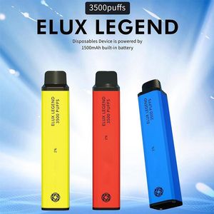 Elux Legend Puffs Disposable E Cigarette Vape Pen Couleurs mAh Battery Vaporizer Stick ml Pré cartouche APPIRIT