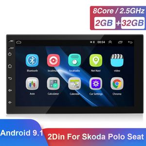 2 Din Android 9.1 GPS per auto Lettore video multimediale Autoradio per VW Toyota Nissan Polo Golf Ford Hyundai Passat Radio Car