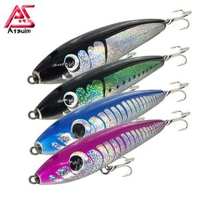 Wholesale tuna trolling lures for sale - Group buy AS Swim Stickbait TopWater Lure Fishing g100g140g Wooden GT Tuna Trolling Pencil Artificial Floating Long Casting Wobblers