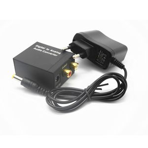 Audiokabels Optische mm coaxiale toslink digitale naar analoge audio adapter converter rca l r met glasvezel kabel power praktisch