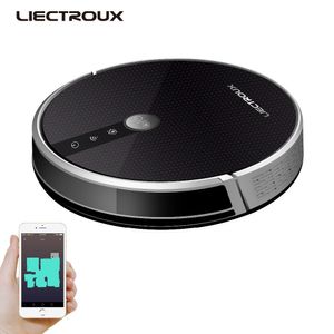 LIECTROUX Robot Vacuum Cleaner C30B, 3000Pa Suction,2D Map Navigation, with Memory, WiFi App,Electric Water Tank,Brushless Motor Y200320