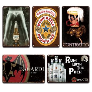 2021 Pernod Ricard Bacardi Beer Poster in metallo Targa in metallo Vintage Irish Pub Bar Home Decor Retro Contratto Captain Morgan Man Cave Targa in metallo Dimensioni 30X20cm