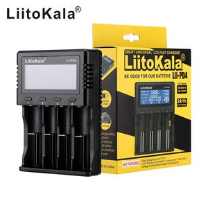 LITOKALA LII PD4 Slot LCD Smart Ładowarka baterii dla V Li Ion Cr123a Akumulatory