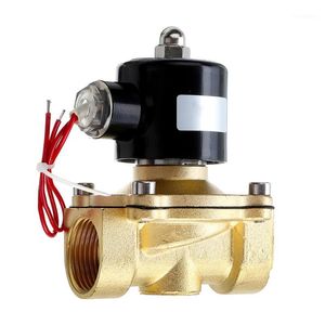 Kitchen Faucets 1/2 3/4 1 Inch 12V Electric Solenoid Valve Pneumatic For Water Air Gas Brass Valves1