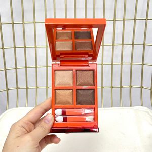 Top Quality 4 Colors Eyeshadow Makeup Eye shadow with brush palette Matte shimmer Palettes cosmetic BITTER PEACH