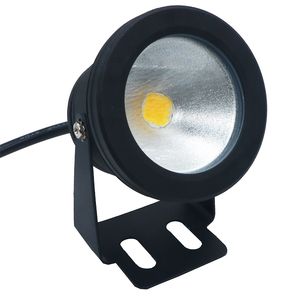 Hög vattentät IP68 12V 10W utomhus LED nedsänkbar Landskap Fontän Pool Lampa Undervattensljus Black Shell