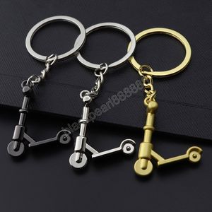 Metal Scooter Key chain 3 Colors Simple Cool Backpack Decor Jewelry Car Pendant Key Accessories Women Men Couples Gift