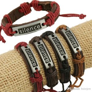 Charms pulseiras para mulheres ajustáveis ​​mulheres homens casuais jóias amigo pulseira de couro amigo